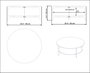 Hanah Home Mesa de Centro Versy Negro con Diseño de Mármol